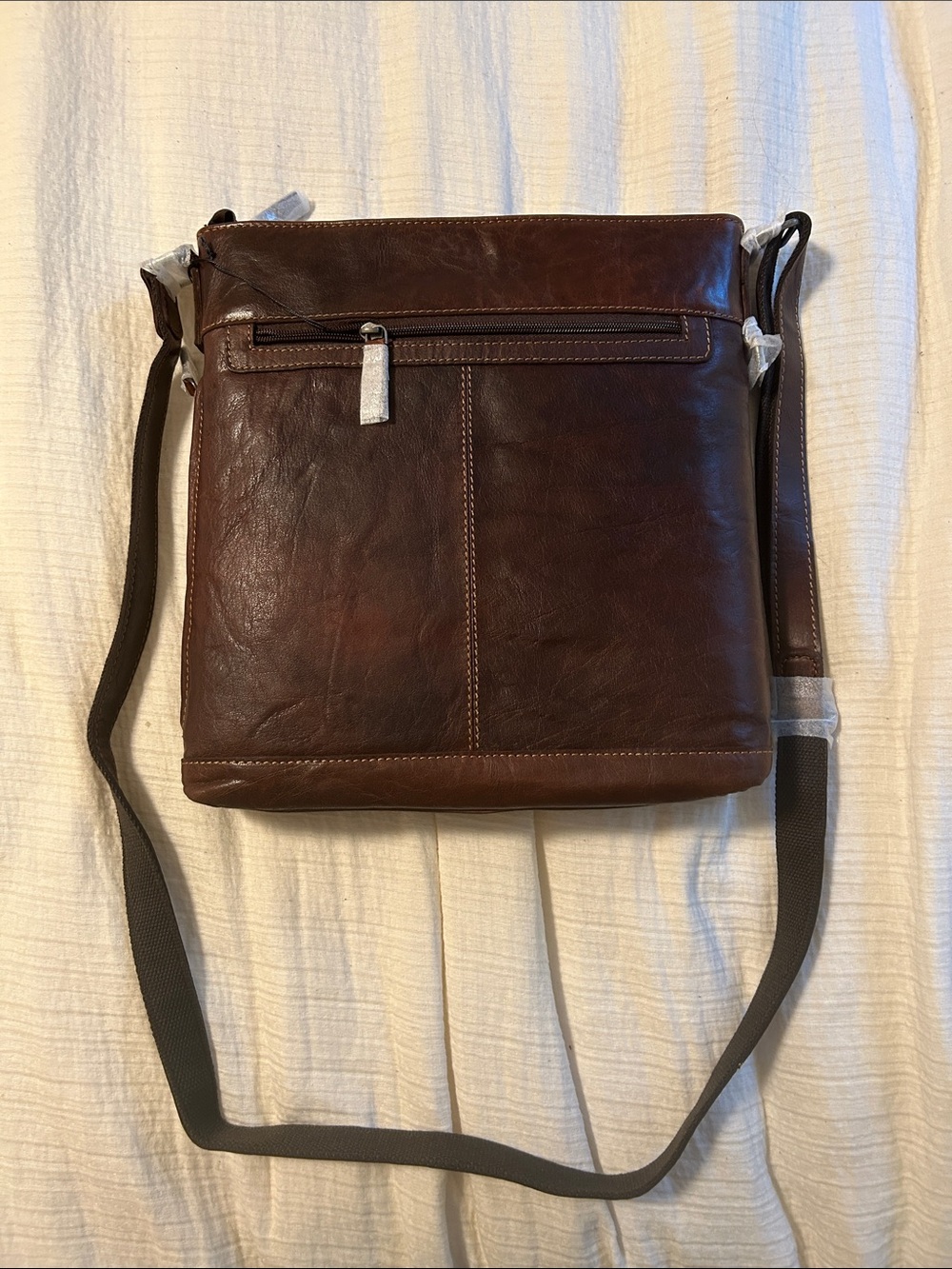 Women's Brown Leather Crossbody Satchel - Classic Everyday Style